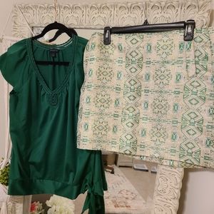 Jcrew metallic skirt size 12